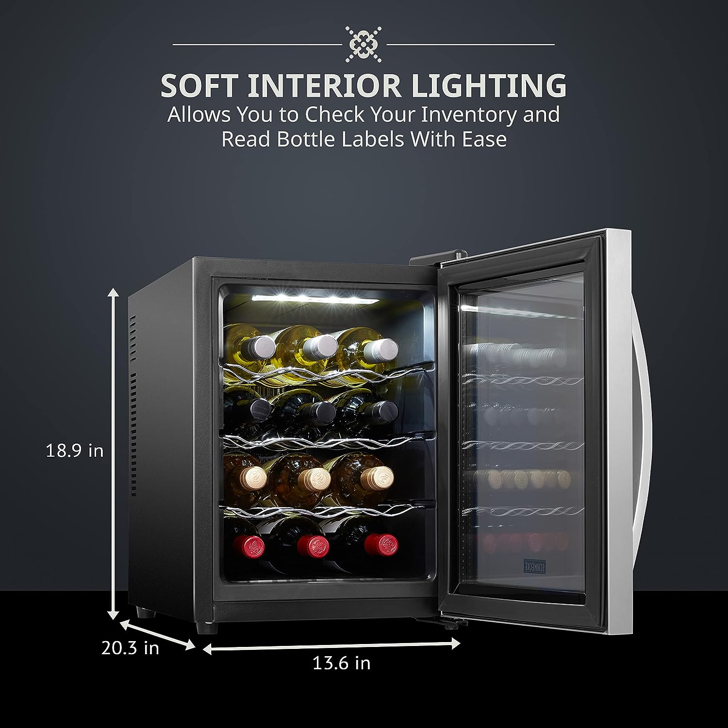 Schmécké 12 Bottle Thermoelectric Wine Cooler/Chiller Review Wine Fridges
