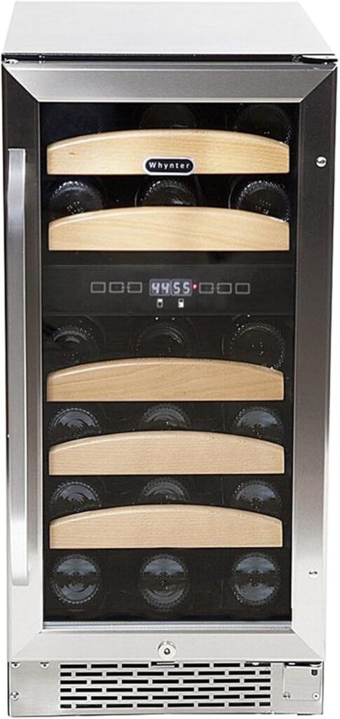 Whynter BWR-281DZ 28 Bottle Dual Temperature Zone Built-in Wine Refrigerator