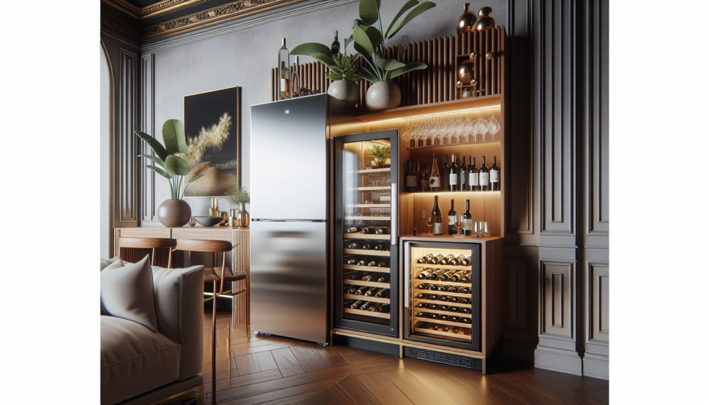 Wine Fridge And Bar Cabinet