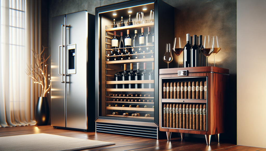 Wine Fridge And Humidor Combo