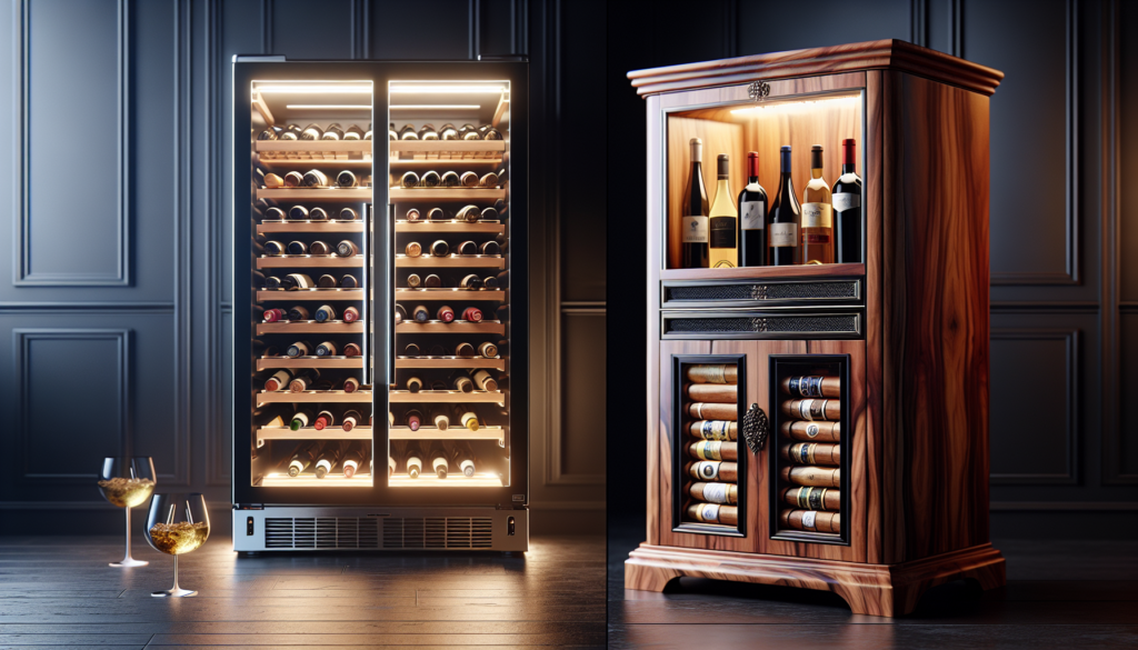 Wine Fridge And Humidor Combo