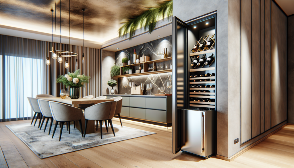 Wine Fridge In Dining Room