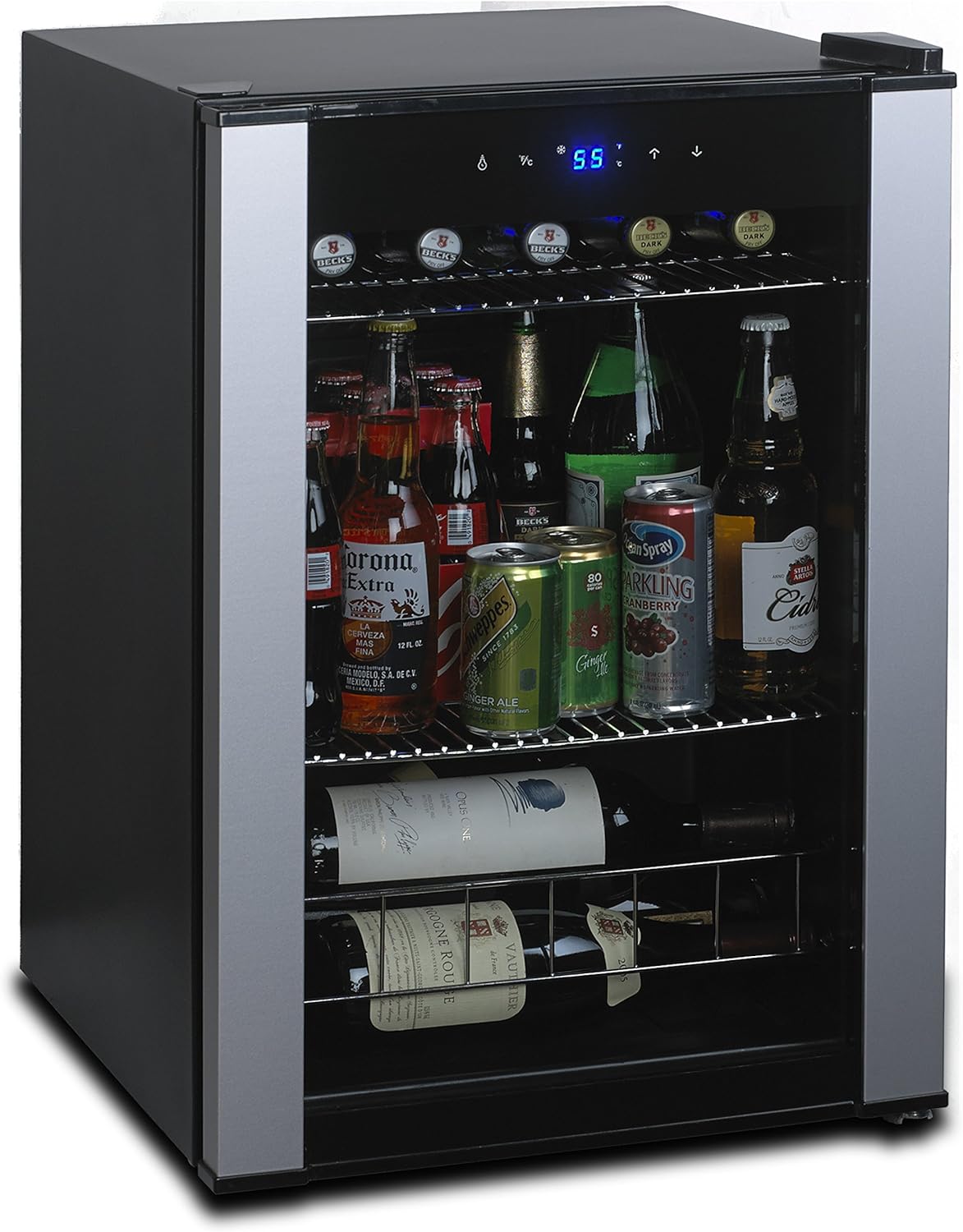 Wine Enthusiast Evolution Series Stainless Steel Wine & Beverage Center