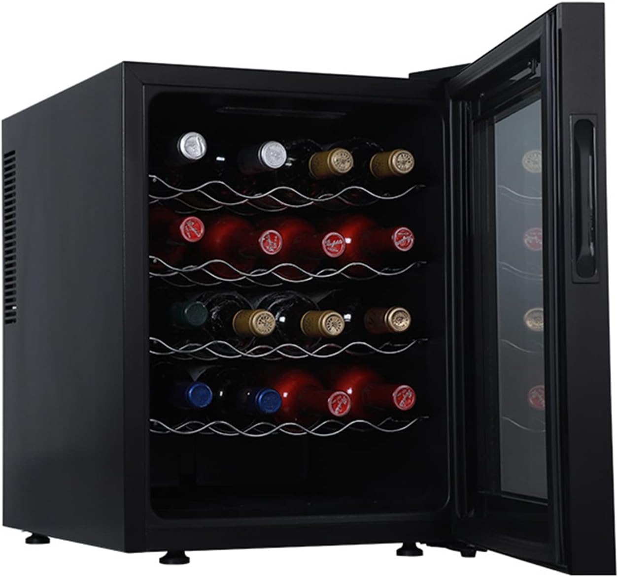 48L Wine Cooler Refrigerator 20 Bottles Freestanding Wine Cellar Quiet Wine Fridge with Digital Temperature Control for Red, White, Champagne Or Sparkling Wine