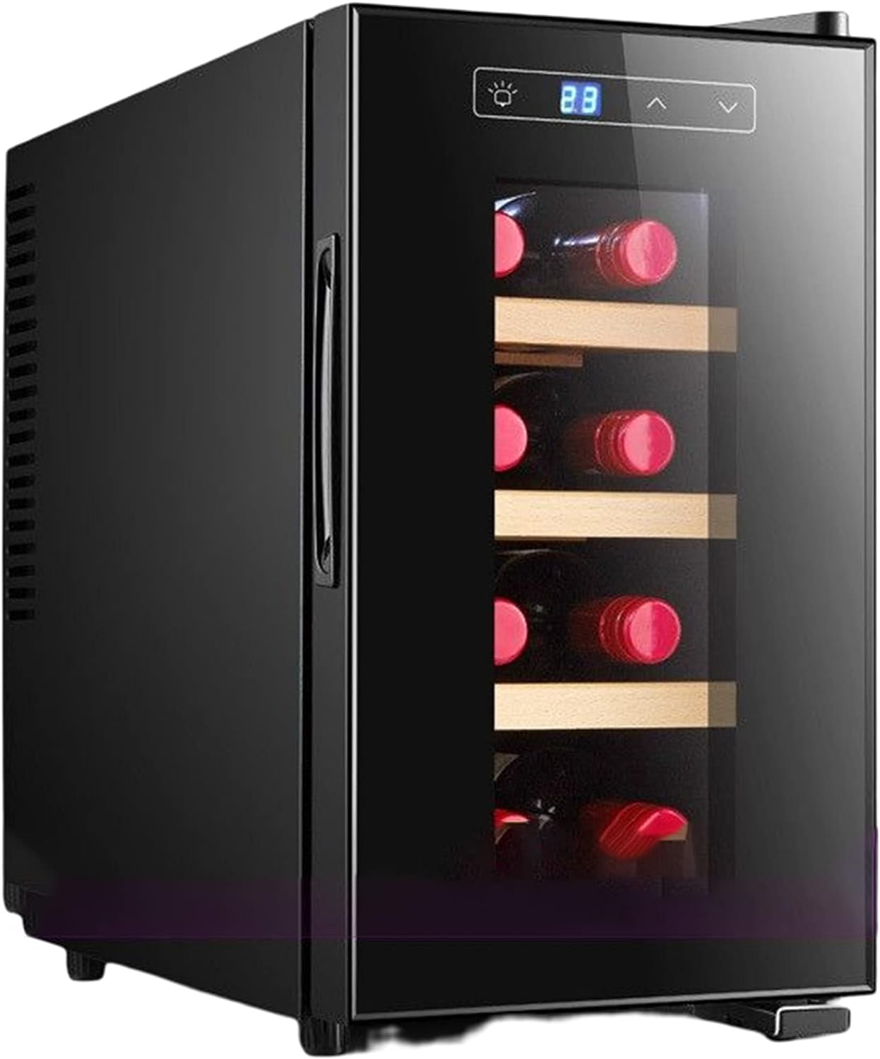 Bottle Wine Cooler Fridge with Digital Touch Screen Controls  LED Light